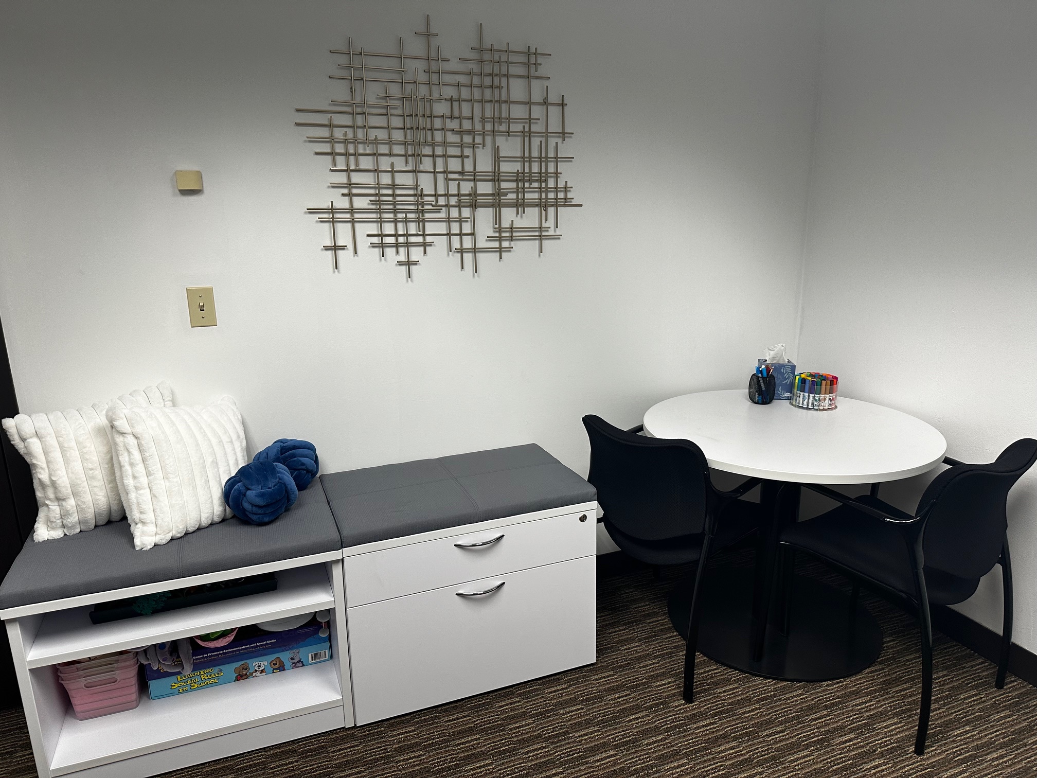 Therapy room at Thriving Journey Therapy